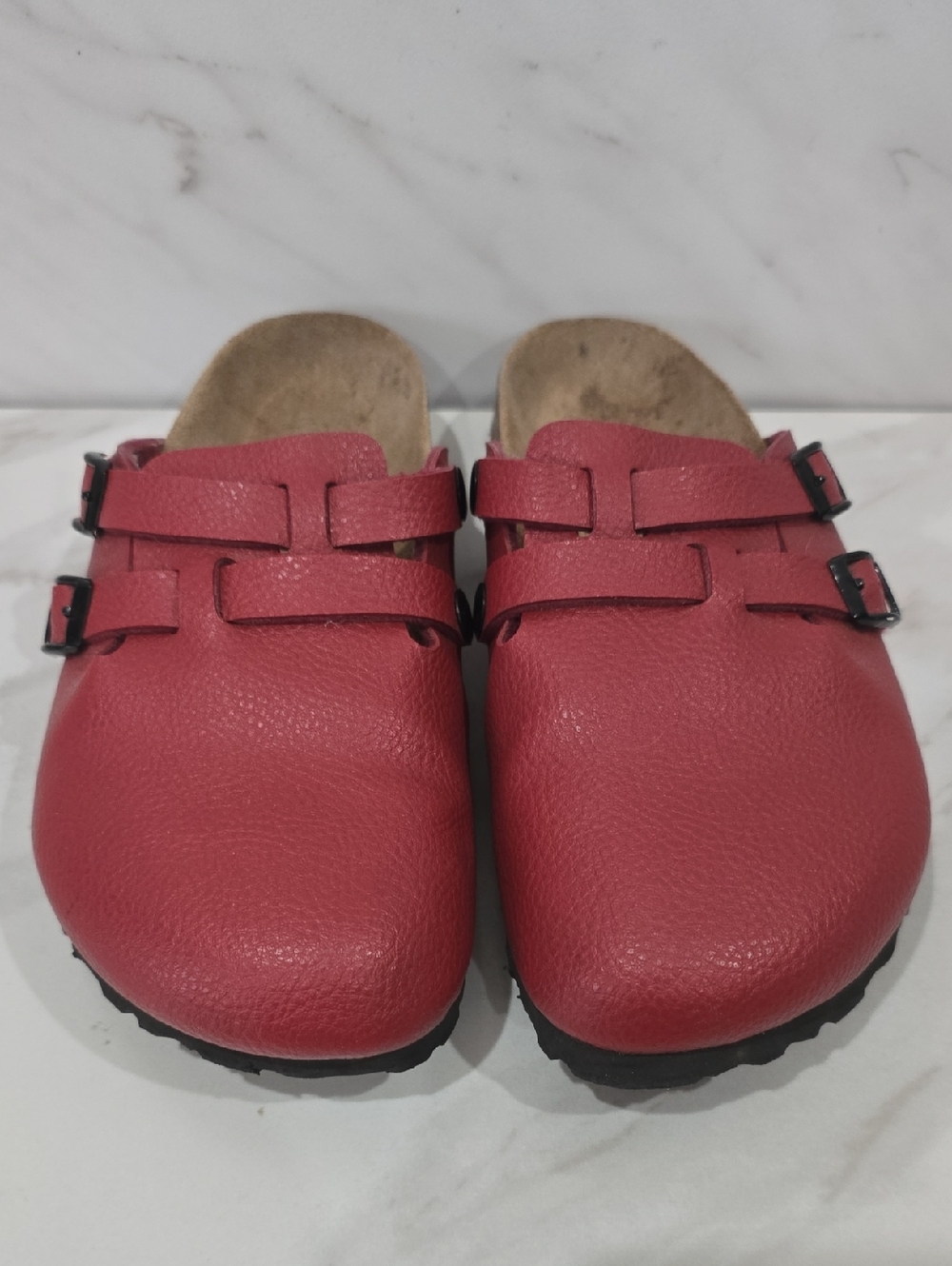 Bitkenstock Red Birkis Clogs Sz 36
